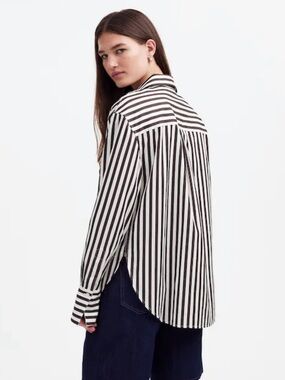 Madewell Relaxed Button-Up Shirt in Dark Carob